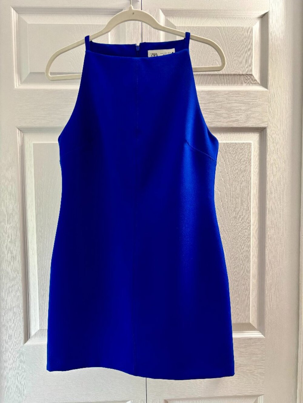 Zara Blue A-Line Mini Dress